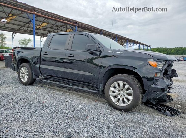 1GCPDBEK7PZ206608 2023 CHEVROLET SILVERADO Черный Передняя правая четверть