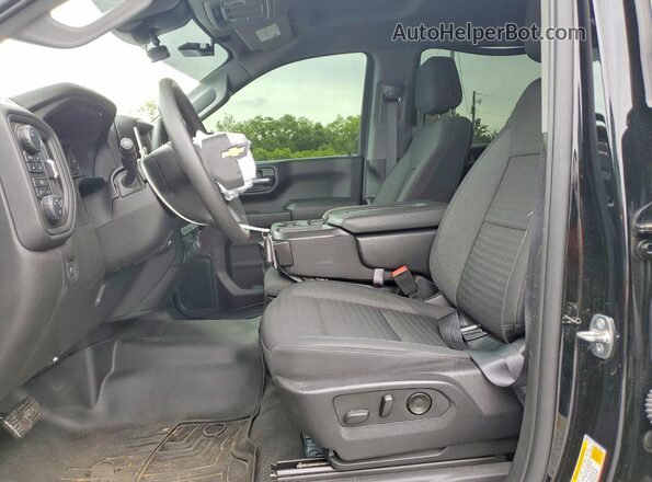 1GCPDBEK7PZ206608 2023 CHEVROLET SILVERADO Черный Вид салона спереди