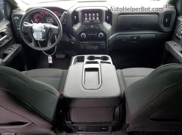 1GCPDBEK7PZ206608 2023 CHEVROLET SILVERADO Черный Вид панели приборов