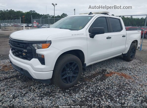 1GCPDBEK8NZ587995 2022 CHEVROLET SILVERADO White Առջևի ձախ երեք քառորդ տեսարան