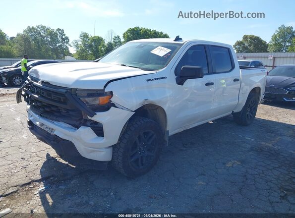 1GCPDBEK9PZ190721 2023 CHEVROLET SILVERADO White წინა მარცხენა ხედი სამი მეოთხედიდან