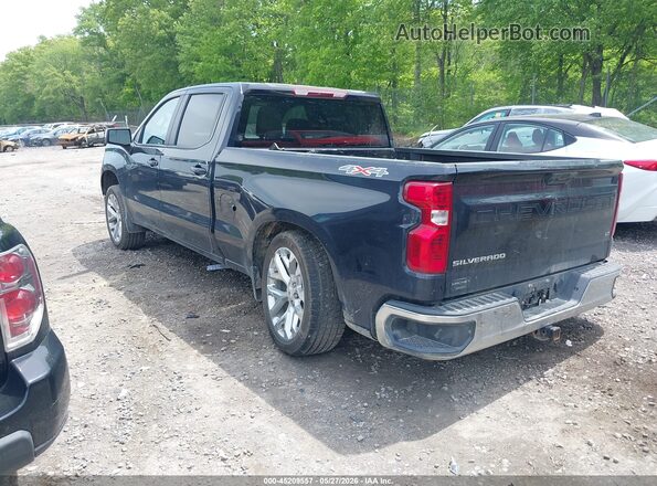 1GCPDDEK6NZ645484 2022 CHEVROLET SILVERADO Blue Հետևի ձախ