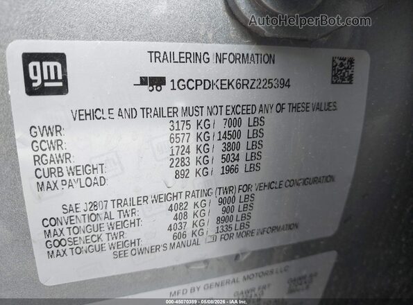1GCPDKEK6RZ225394 2024 CHEVROLET SILVERADO Blue Շարժիչի բաժամունքի տեսք