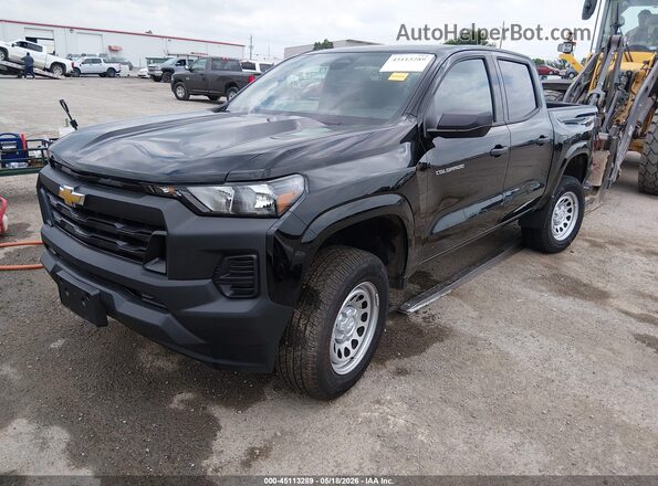 1GCPSBEK1T1193515 2026 CHEVROLET COLORADO Black წინა მარცხენა ხედი სამი მეოთხედიდან