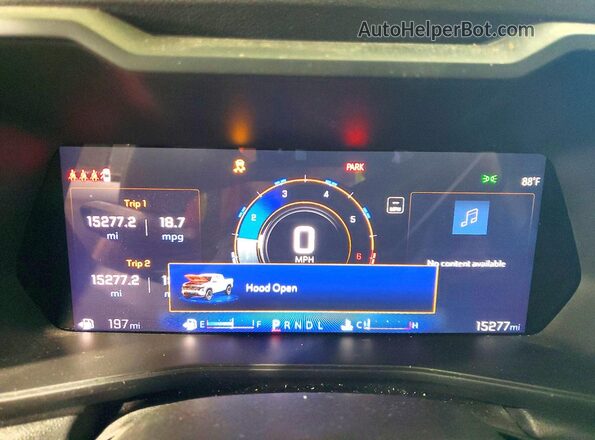 1GCPSBEK2S1170615 2025 CHEVROLET COLORADO Gray Vista del cuadro de instrumentos