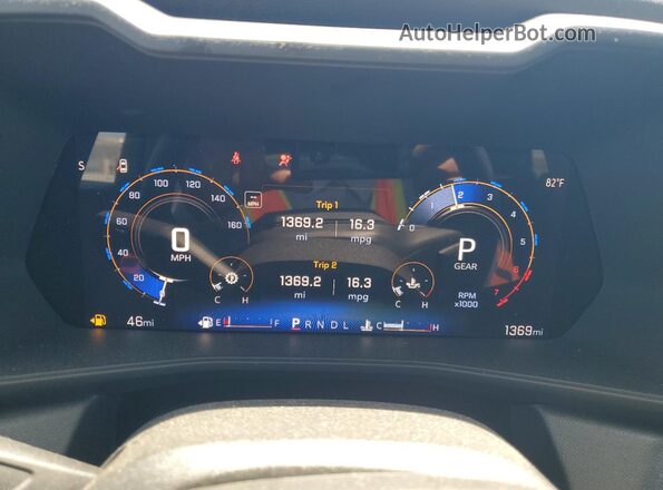 1GCPSBEK6S1154031 2025 CHEVROLET COLORADO White Вид щитка приладів