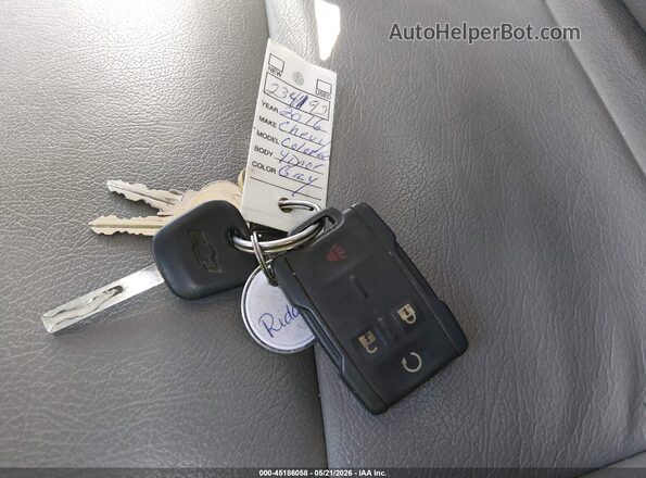 1GCPTCE11G1234192 2016 CHEVROLET COLORADO Silver Առջևի վահանակի տեսք