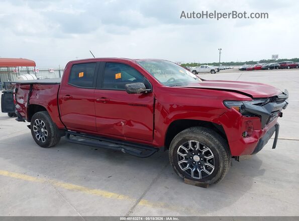 1GCPTCEK6R1124427 2024 CHEVROLET COLORADO Red Dashboard view