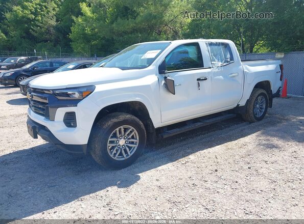 1GCPTCEK6T1184571 2026 CHEVROLET COLORADO White წინა მარცხენა ხედი სამი მეოთხედიდან