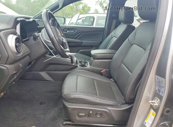 1GCPTCEK8P1200484 2023 CHEVROLET COLORADO Gray წინა სალონის ხედი