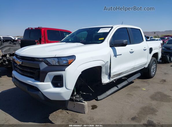 1GCPTCEKXR1320399 2024 CHEVROLET COLORADO White წინა მარცხენა ხედი სამი მეოთხედიდან