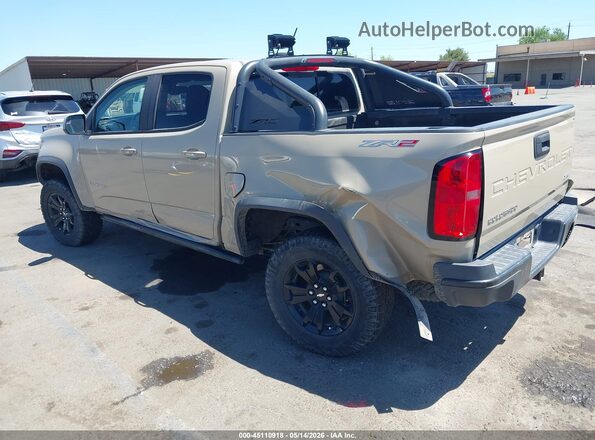 1GCPTEE10M1134043 2021 CHEVROLET COLORADO Beige Rear left
