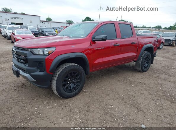 1GCPTEEK1S1133618 2025 CHEVROLET COLORADO Maroon წინა მარცხენა ხედი სამი მეოთხედიდან