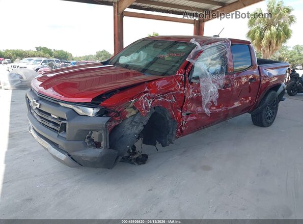 1GCPTEEK8P1124101 2023 CHEVROLET COLORADO Red Առջևի ձախ երեք քառորդ տեսարան
