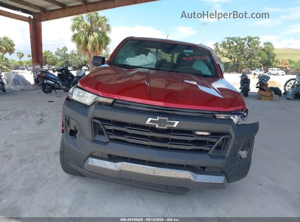 1GCPTEEK8P1124101 2023 CHEVROLET COLORADO Red Առջևի վահանակի տեսք