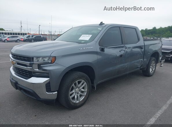 1GCPWCED2MZ237374 2021 CHEVROLET SILVERADO Gray Front left