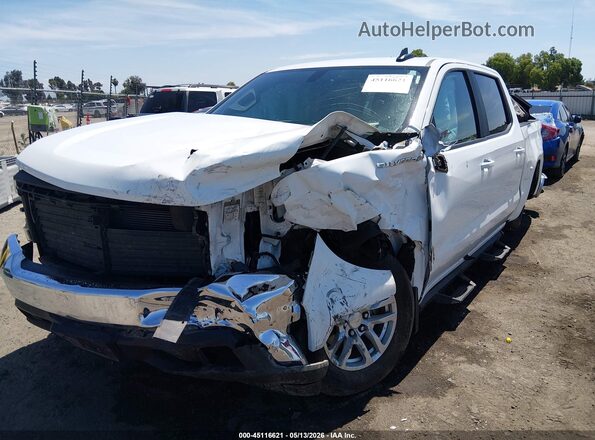 1GCPWCED3KZ127124 2019 CHEVROLET SILVERADO White Առջևի ձախ երեք քառորդ տեսարան