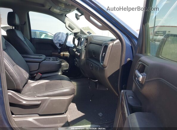 1GCPWCED5LZ105613 2020 CHEVROLET SILVERADO Dark Blue წინა სალონის ხედი