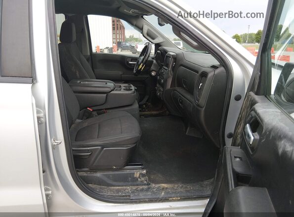 1GCPYCEF1MZ290692 2021 CHEVROLET SILVERADO Gray წინა სალონის ხედი