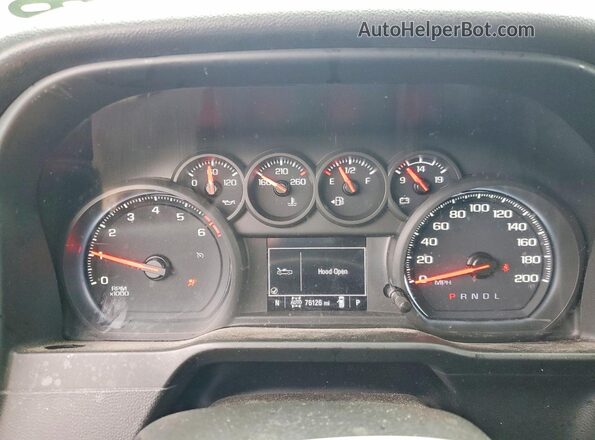 1GCPYCEF3MZ329959 2021 CHEVROLET SILVERADO White Vista del cuadro de instrumentos