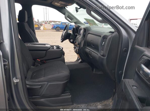 1GCPYCEL4MZ285895 2021 CHEVROLET SILVERADO Серый Вид салона спереди