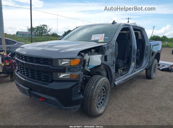 1GCPYCEL4MZ285895 2021 CHEVROLET SILVERADO Серый Вид спереди