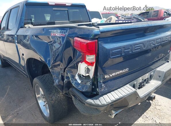 1GCPYFED3KZ137034 2019 CHEVROLET SILVERADO Blue Widok z przodu