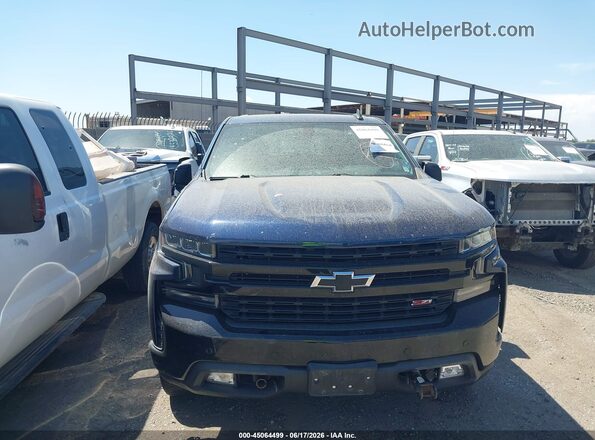 1GCPYFED3KZ137034 2019 CHEVROLET SILVERADO Blue Widok zestawu wskaźników