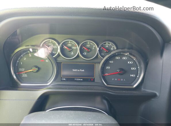 1GCPYFED3LZ374883 2020 CHEVROLET SILVERADO Silver Widok tylnych siedzeń
