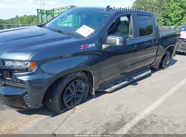 1GCPYFED4KZ293406 2019 CHEVROLET SILVERADO Blue Widok z przodu