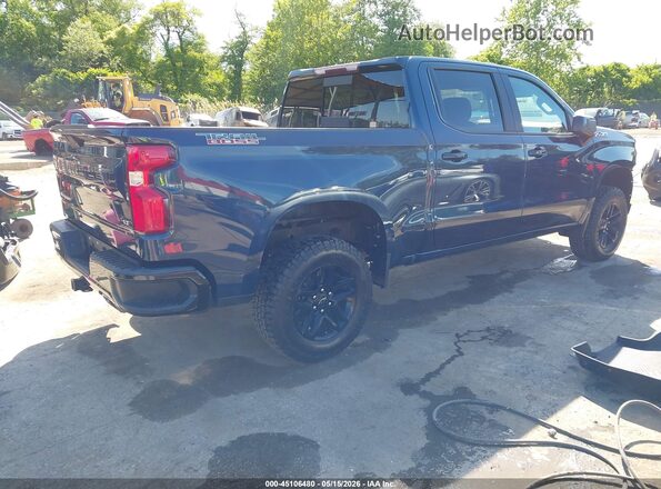 1GCPYFED7LZ271448 2020 CHEVROLET SILVERADO Синий Задняя правая четверть