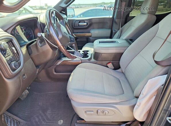 1GCPYFED8LZ255596 2020 CHEVROLET SILVERADO Blue წინა სალონის ხედი