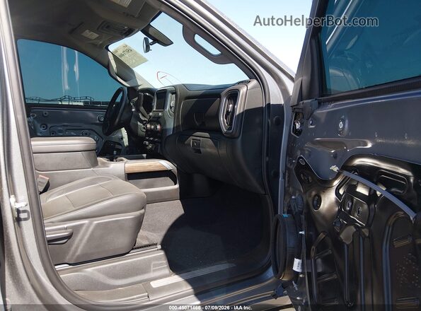 1GCPYFED8LZ313805 2020 CHEVROLET SILVERADO Серый Вид салона спереди