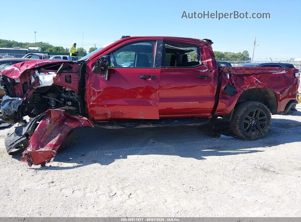 1GCPYFED8NZ230278 2022 CHEVROLET SILVERADO Burgundy წინა ხედი