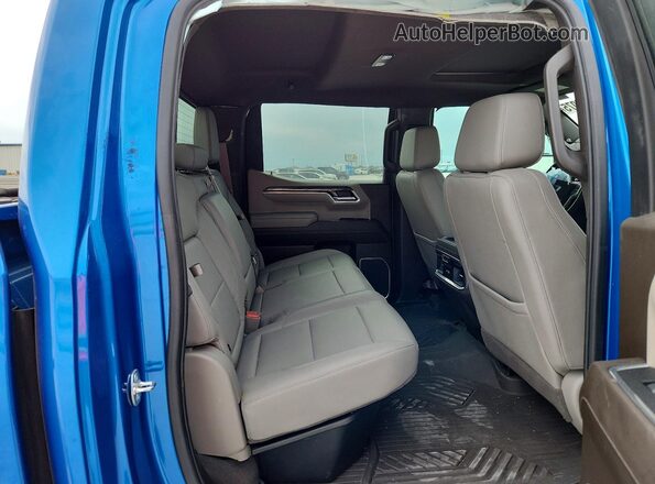 1GCUDGED6PZ272536 2023 CHEVROLET SILVERADO Blue უკანა სავარძლების ხედი