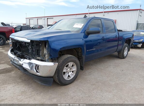 1GCUKREC4HF232290 2017 CHEVROLET SILVERADO Синий Передняя левая четверть