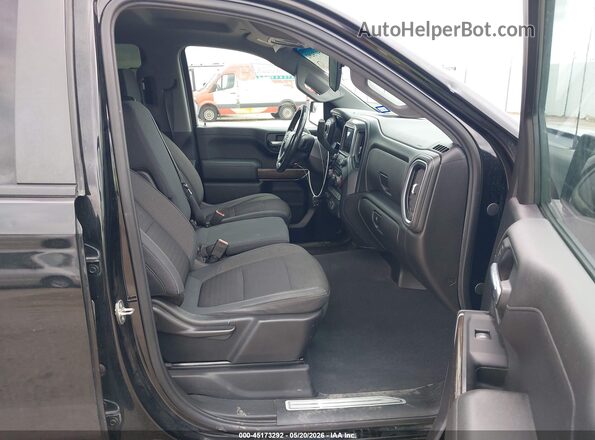 1GCUWCED2KZ213530 2019 CHEVROLET SILVERADO Black წინა სალონის ხედი