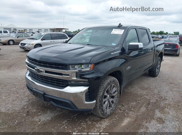 1GCUWCED2KZ213530 2019 CHEVROLET SILVERADO Black წინა მარცხენა ხედი სამი მეოთხედიდან