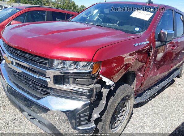 1GCUYDED2MZ443622 2021 CHEVROLET SILVERADO Red წინა ხედი