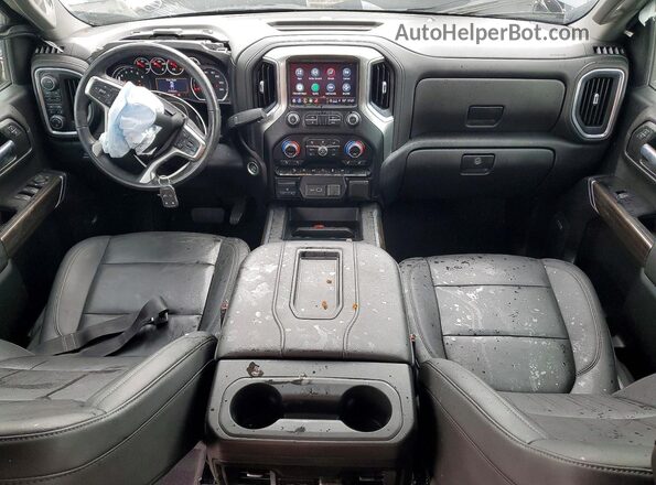 1GCUYEED0NZ147635 2022 CHEVROLET SILVERADO Charcoal Առջևի վահանակի տեսք