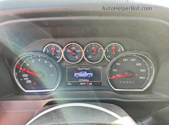 1GCUYEED4KZ102970 2019 CHEVROLET SILVERADO Black Vista del cuadro de instrumentos