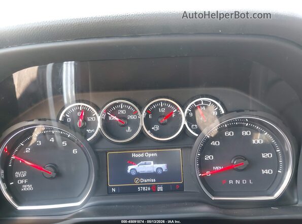 1GCUYEED4MZ425144 2021 CHEVROLET SILVERADO White უკანა სავარძლების ხედი