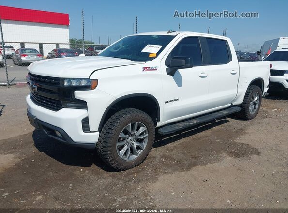 1GCUYEED4MZ425144 2021 CHEVROLET SILVERADO White წინა მარცხენა ხედი სამი მეოთხედიდან
