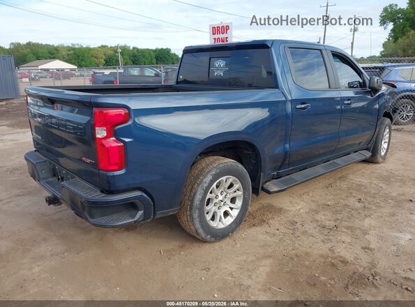 1GCUYEED5KZ136836 2019 CHEVROLET SILVERADO Blue Trasero derecho