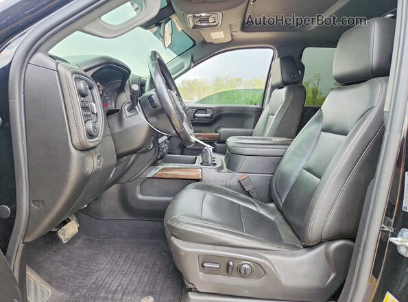 1GCUYEED8KZ103796 2019 CHEVROLET SILVERADO Black Вид салону спереду