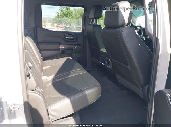 1GCUYGED2KZ100128 2019 CHEVROLET SILVERADO Silver VIN sticker view