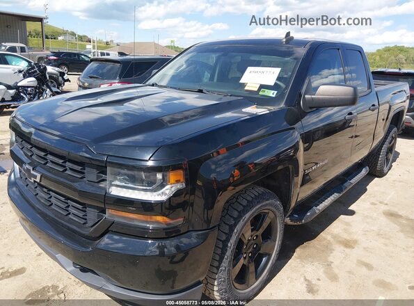 1GCVKPEC0JZ129882 2018 CHEVROLET SILVERADO Black Vista tres cuartos delantera izquierda