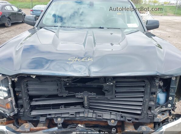 1GCVKREC2HZ365620 2017 CHEVROLET SILVERADO Blue Вид ззаду