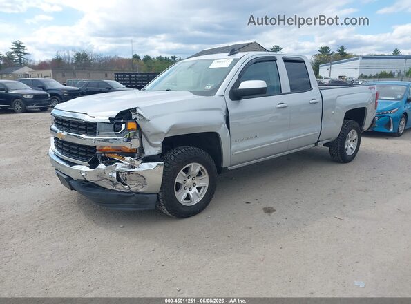 1GCVKREC2JZ357295 2018 CHEVROLET SILVERADO Silver Առջևի ձախ երեք քառորդ տեսարան