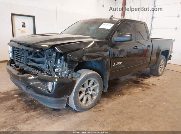 1GCVKREC6JZ205732 2018 CHEVROLET SILVERADO Black წინა მარცხენა ხედი სამი მეოთხედიდან